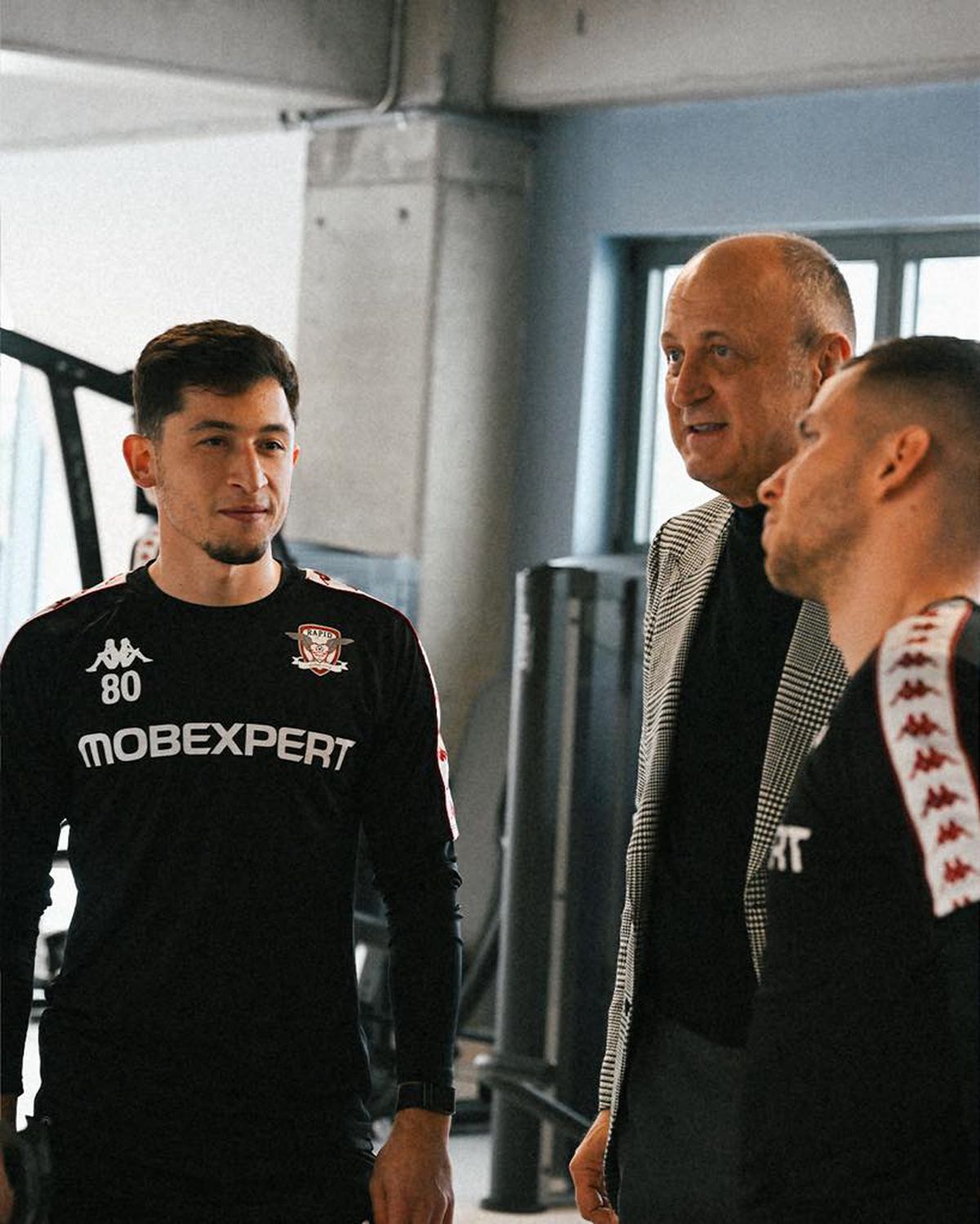 Dan Șucu, la baza Rapidului, înainte de meciul cu Dinamo