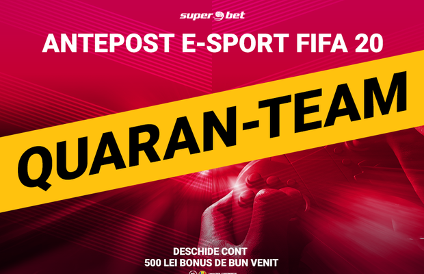 Ultimate Quaran-Team, cel mai tare turneu de FIFA 20 al acestei perioade. Pariază pe viitoarea campioană!