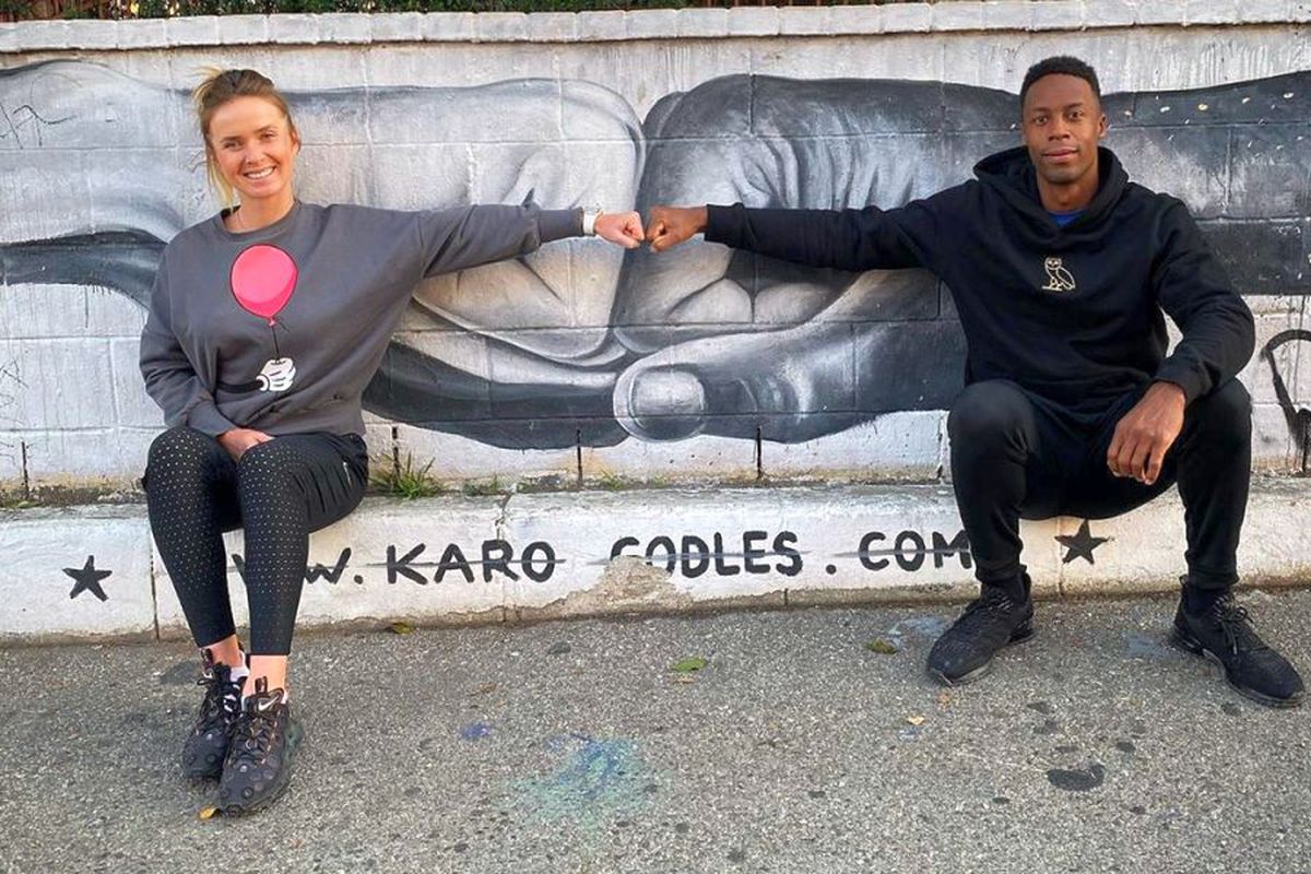 Elina Svitolina și Gael Monfils