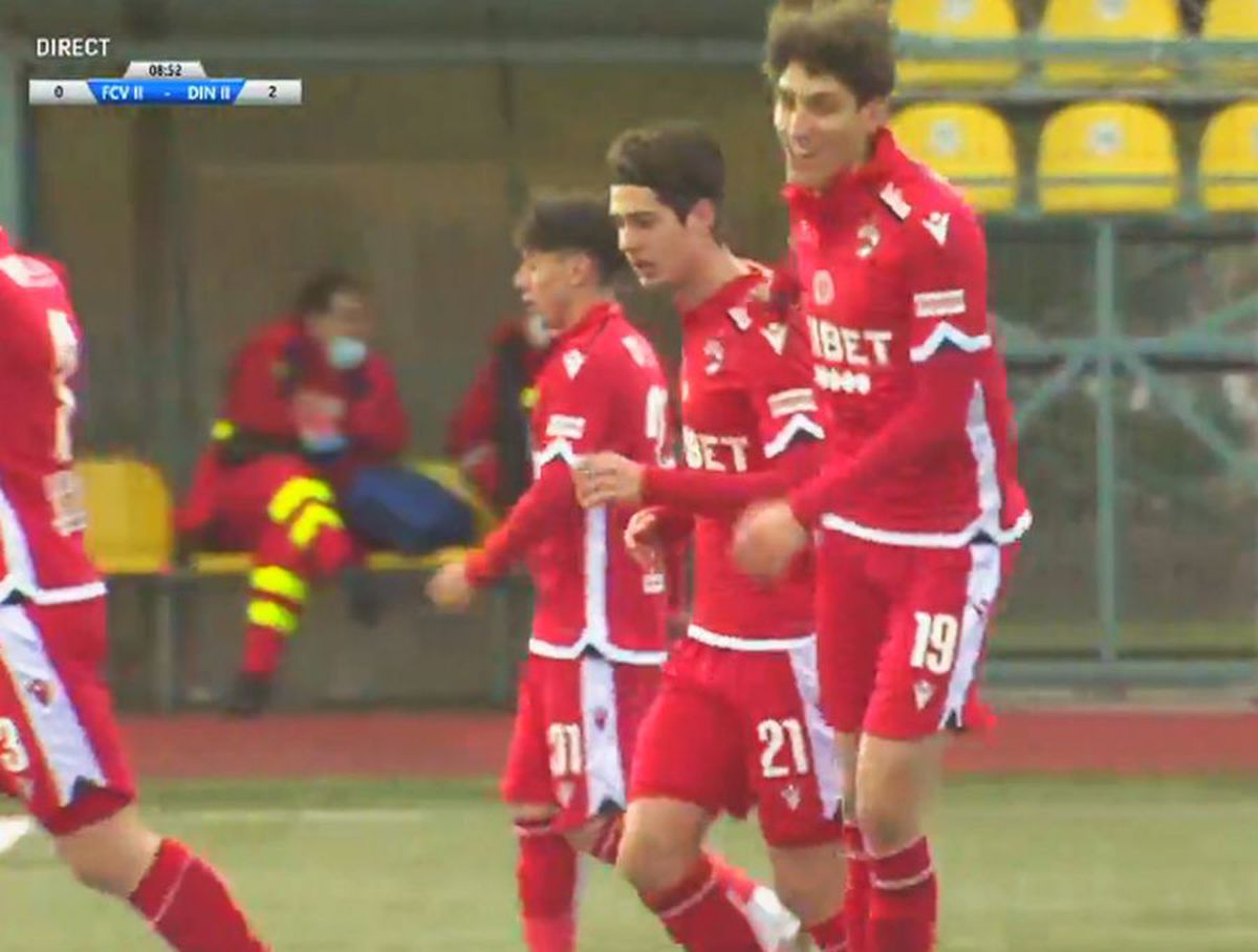 FOTO Fotbalistul pe care miza Contra, „dublă” de senzație la Dinamo 2: lovitură liberă în vinclu și exterior perfect