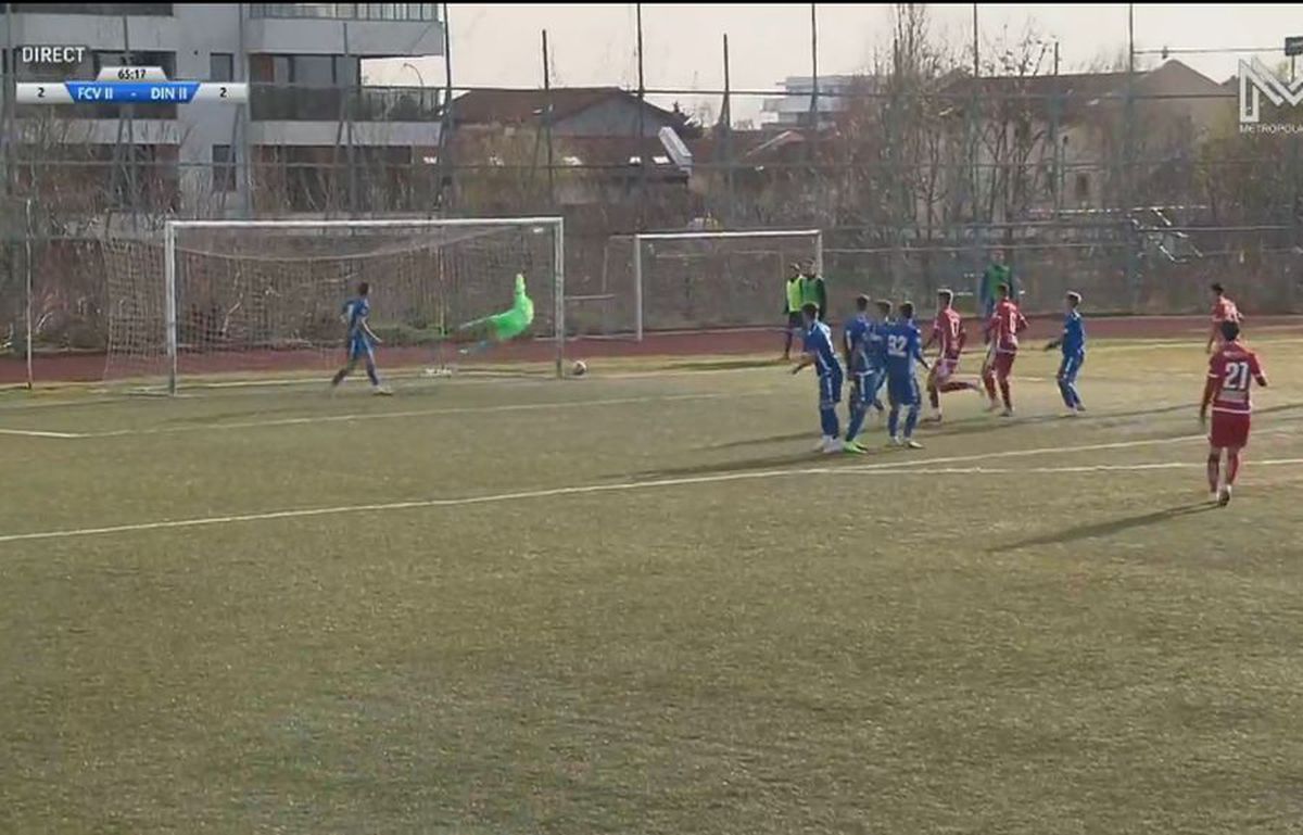 FOTO Fotbalistul pe care miza Contra, „dublă” de senzație la Dinamo 2: lovitură liberă în vinclu și exterior perfect