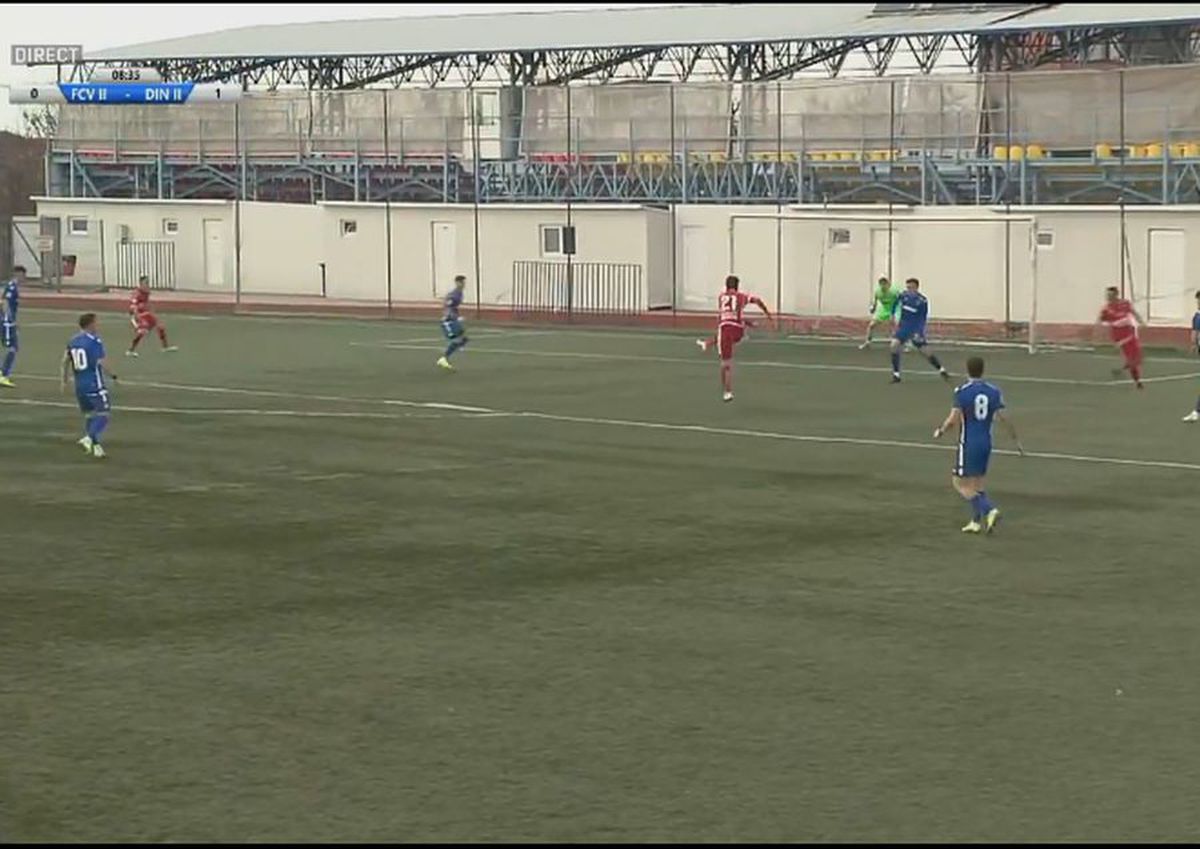 FOTO Fotbalistul pe care miza Contra, „dublă” de senzație la Dinamo 2: lovitură liberă în vinclu și exterior perfect