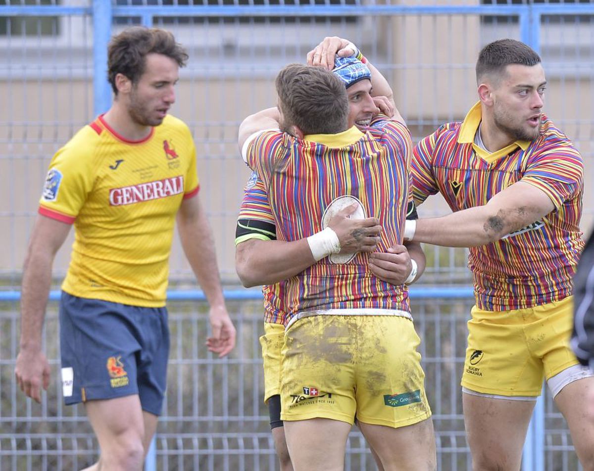 România - Spania 22-16. Victorie importantă pentru „stejari” în Rugby Europe Championship