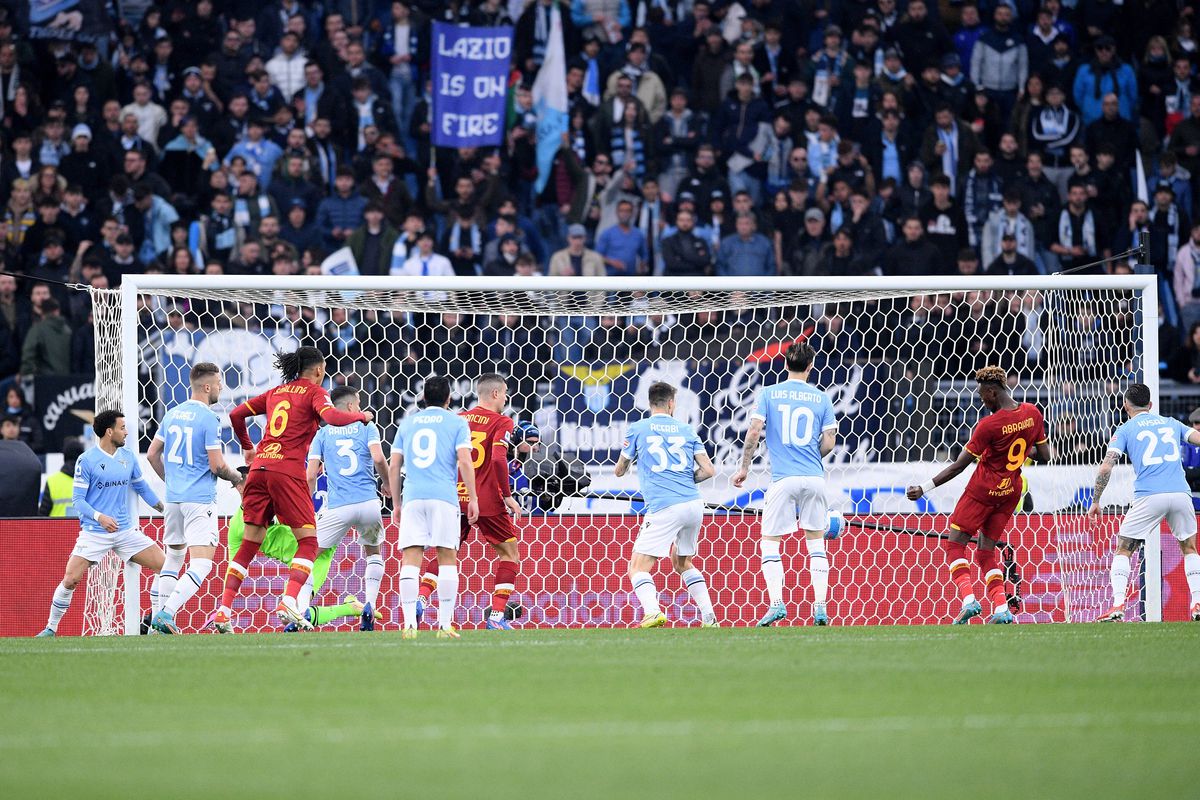 AS Roma - Lazio 3-0, în etapa #30 din Serie A. Gazdele, victorie la scor de neprezentare în derby