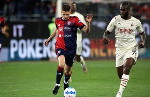 Răzvan Marin, lăudat după Cagliari - AC Milan » Ce notă a primit și ce au remarcat jurnaliștii: „A încercat să dea un șoc”