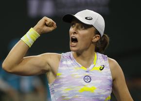 Halep a fost adevăratul test! Iga Swiatek s-a distrat cu Maria Sakkari în finala Indian Wells și urcă pe locul 2 WTA