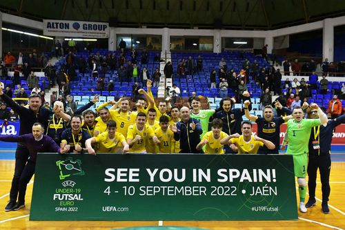 Naționala U19 de futsal a României s-a calificat la Campionatul European din Spania // foto: Facebook @ Futsal Romania