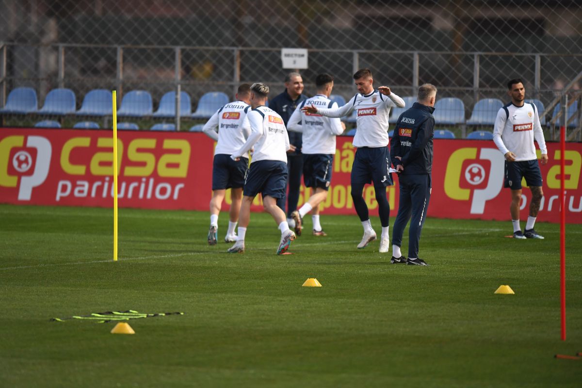 Imagini de la antrenamentul României » Ce „tricolor” a fost ținut aproape de Edi Iordănescu + ce se întâmplă cu Mario Camora