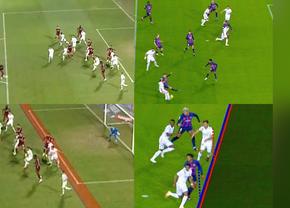 Cine a măsluit analiza VAR: noi sau spaniolii? Diferențe șocante de analiză a ofsaidului la CFR - Rapid versus Barcelona - Real Madrid