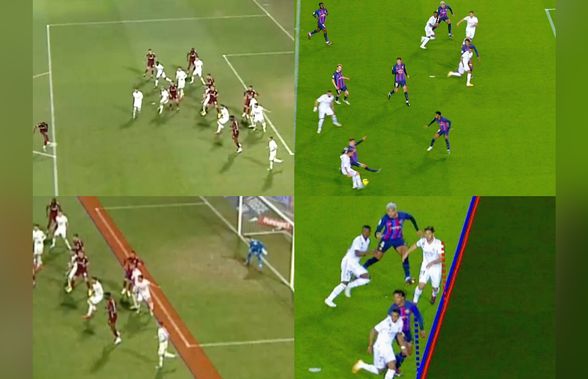 Cine a măsluit analiza VAR: noi sau spaniolii? Diferențe șocante de analiză a ofsaidului la CFR - Rapid versus Barcelona - Real Madrid