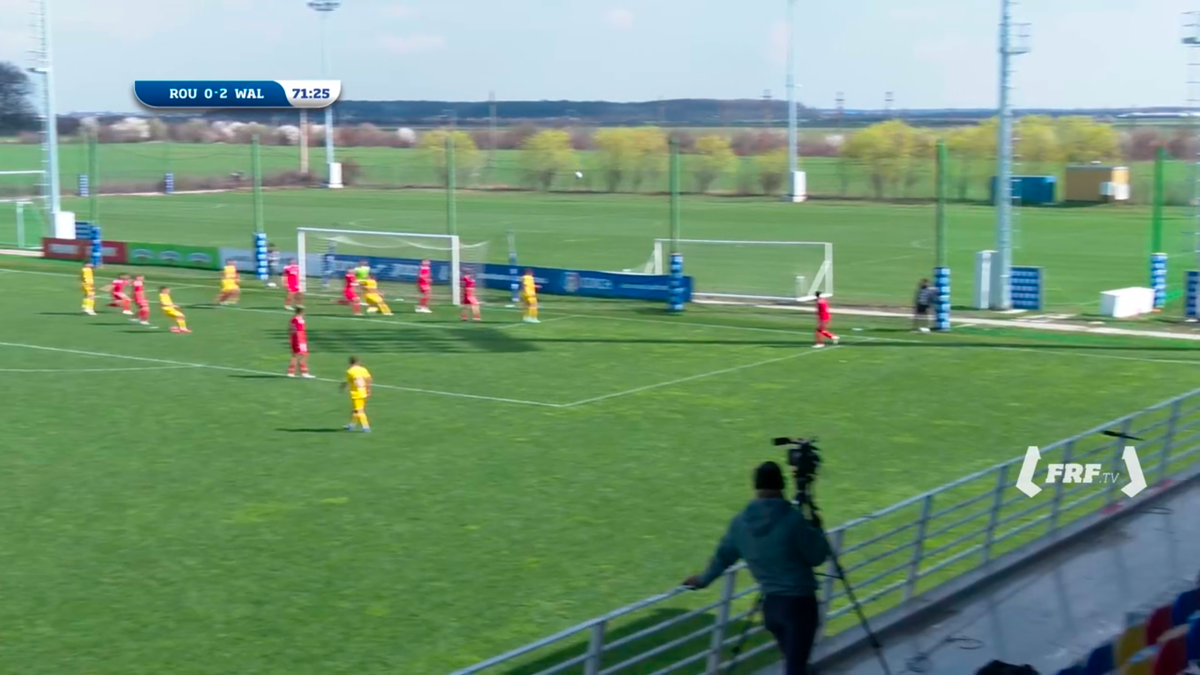 David Popa, gol direct din corner în Țara Galilor U17 - România U17