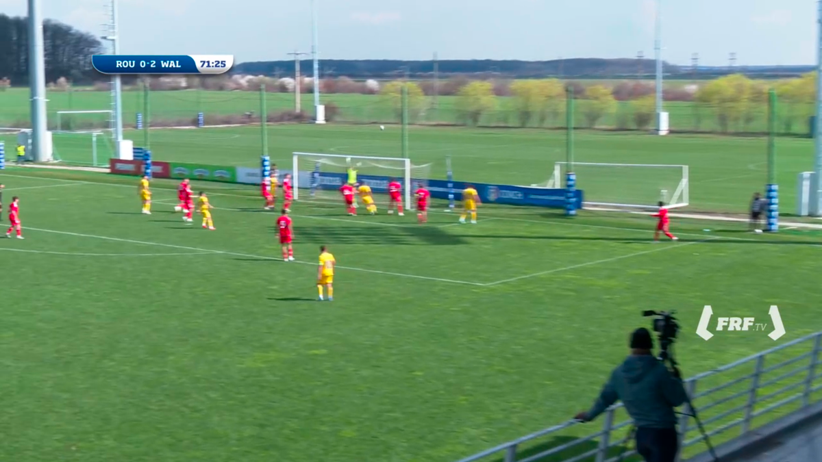 David Popa, gol direct din corner în Țara Galilor U17 - România U17