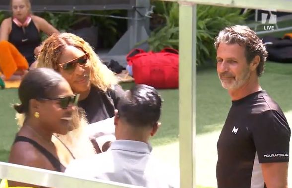 În ziua revenirii lui Halep, Serena Williams și Patrick Mouratoglou s-au întâlnit în complexul de la Miami