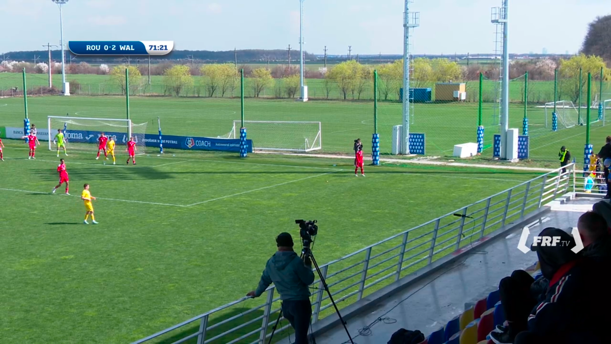 David Popa, gol direct din corner în Țara Galilor U17 - România U17
