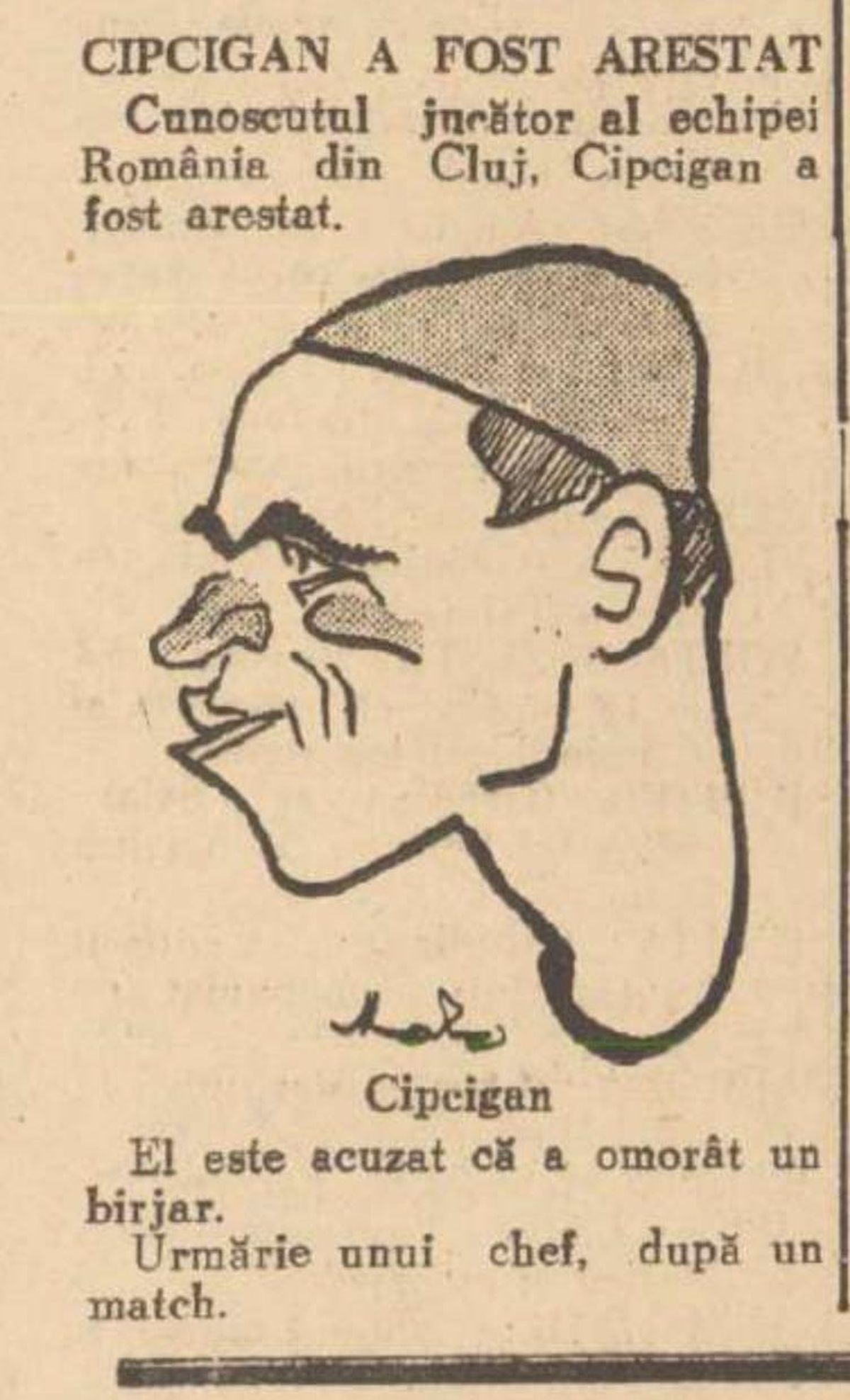 Vasile Cipcigan - fostul internațional acuzat eronat de crimă