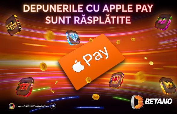 Depunerile cu Apple Pay sunt răsplătite pe Betano în fiecare săptămână