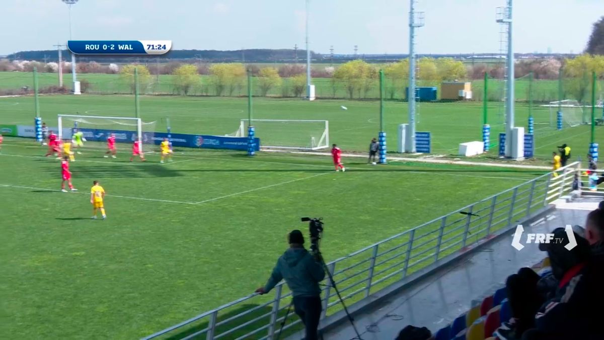 David Popa, gol direct din corner în Țara Galilor U17 - România U17