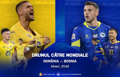 România – Bosnia și Herțegovina, meciul care deschide calea către Cupa Mondială