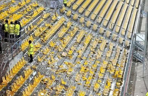 Dezastru! Fanii au lăsat PRĂPĂD în urma lor la meciul din Germania » Daune de 50.000 de euro