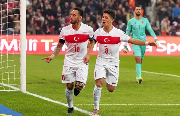 Lotul Turciei pentru barajul cu România: jucători de la Real Madrid, Inter, Juventus