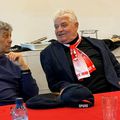 Mircea Lucescu și Ioan Andone au discutat în pauza meciului dintre Dinamo și Universitatea Craiova, de pe Arena Națională. Foto: GSP.RO