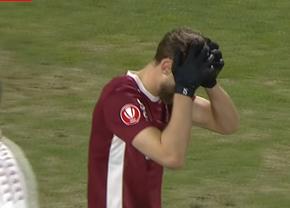 Alibek Aliev a oferit ratarea play-off-ului » Din 4 metri și cu poarta goală, a cruțat-o pe Rapid!