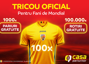 Câștigă un tricou oficial al Naționalei și premii cât Casa!