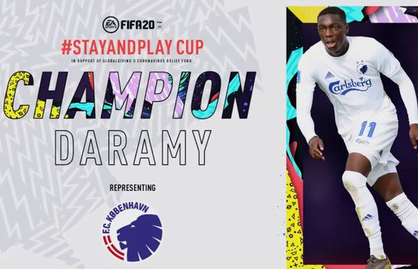 Mo Daramy e cel mai bun gamer dintre fotbaliști » A câștigat trofeul „Stay and Play” la FIFA 20