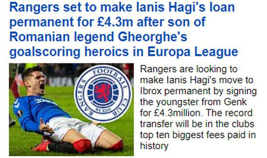 Daily Mail anunță transferul lui Ianis Hagi! Genk va primi 5 milioane de euro