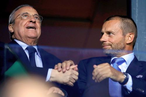 Aleksander Ceferin, președintele UEFA, și Florentino Perez, președintele Super Ligii // foto: Guliver/gettyimages