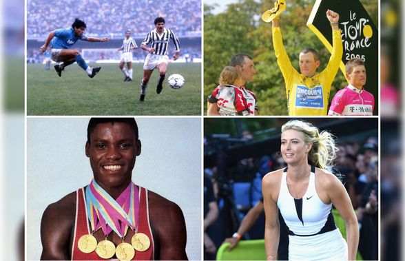 „Doping, numele răului” + Cazuri celebre de dopaj în sportul mondial: de la Maradona și Armstrong, la Marion Jones, Ben Johnson și Carl Lewis
