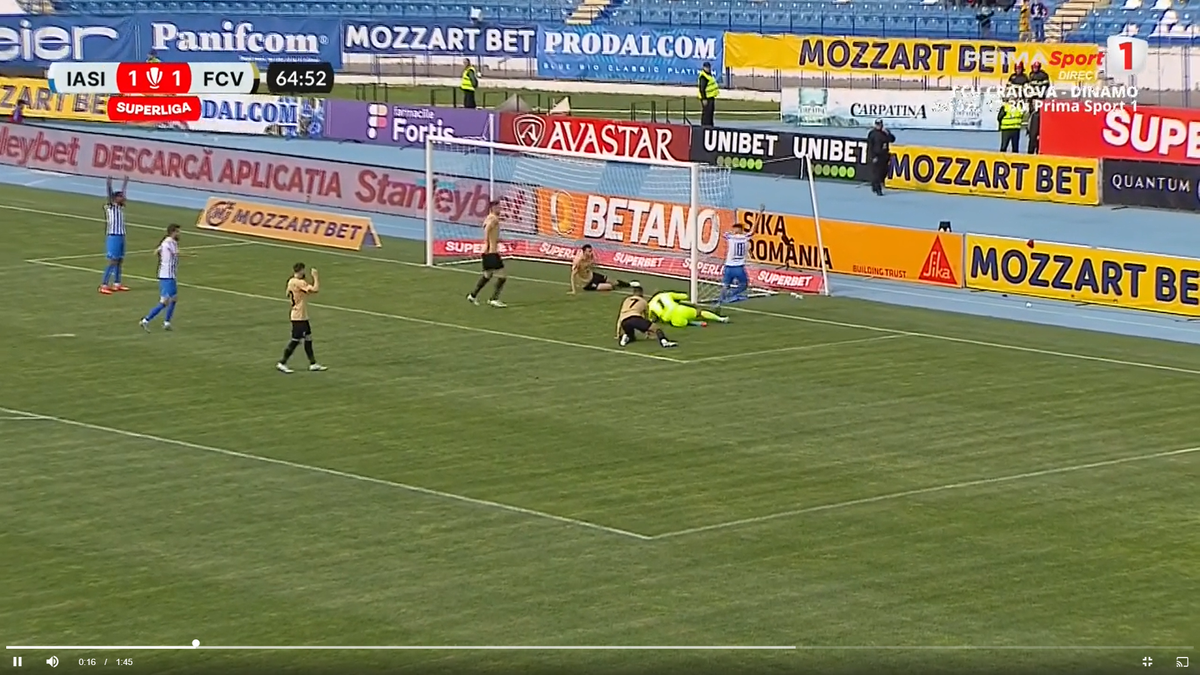 Gafele lui Octavian Vâlceanu, portarul de la Voluntari