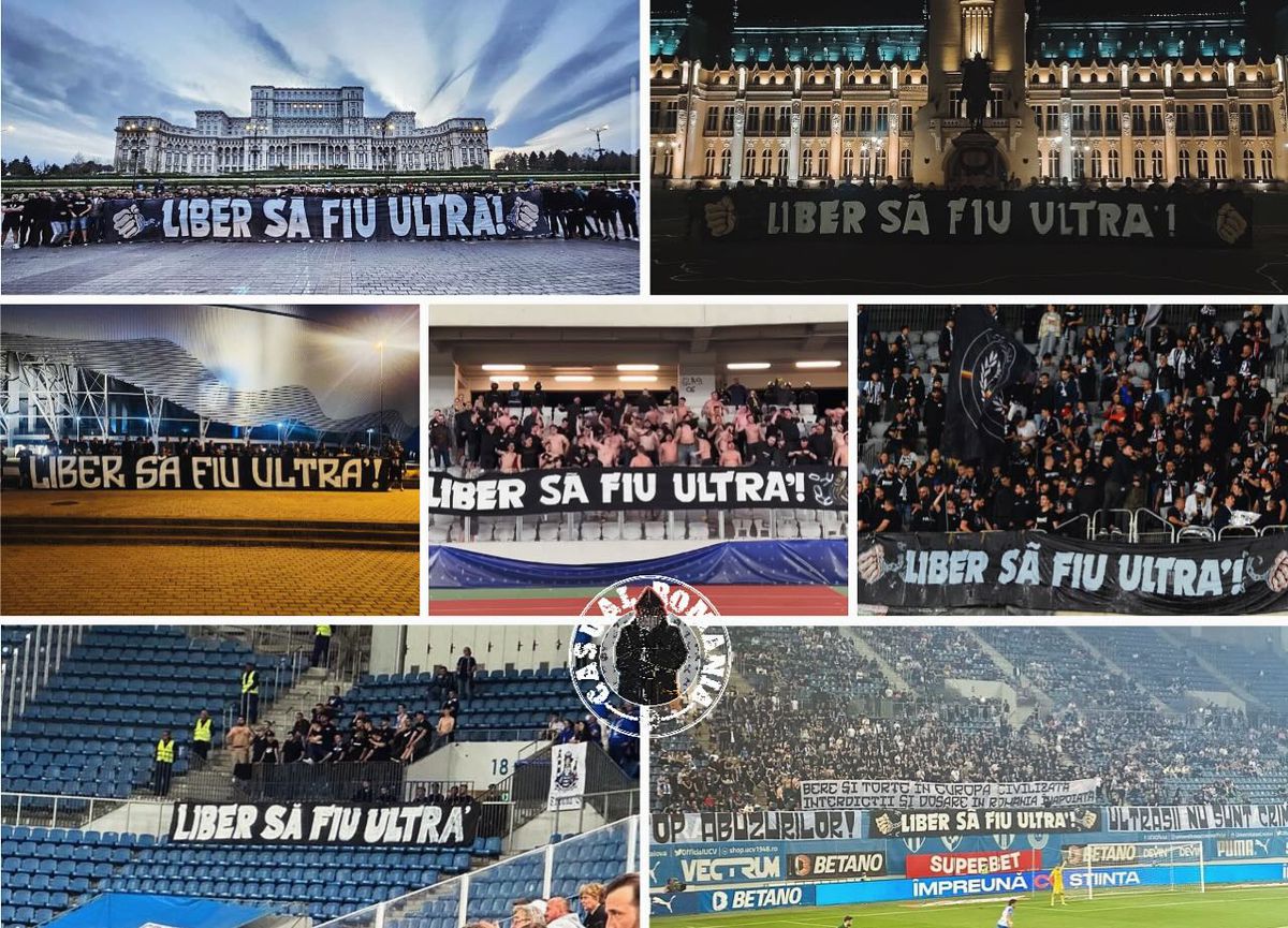 Ultrașii din România fac front comun » Mesajul afișat pe stadioanele țării, inclusiv la FCU Craiova - Dinamo