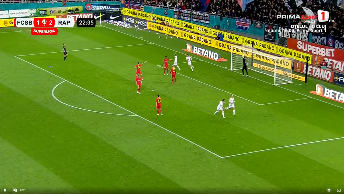 Gol anulat la FCSB - Rapid » Primul verdict al specialistului consultat de GSP