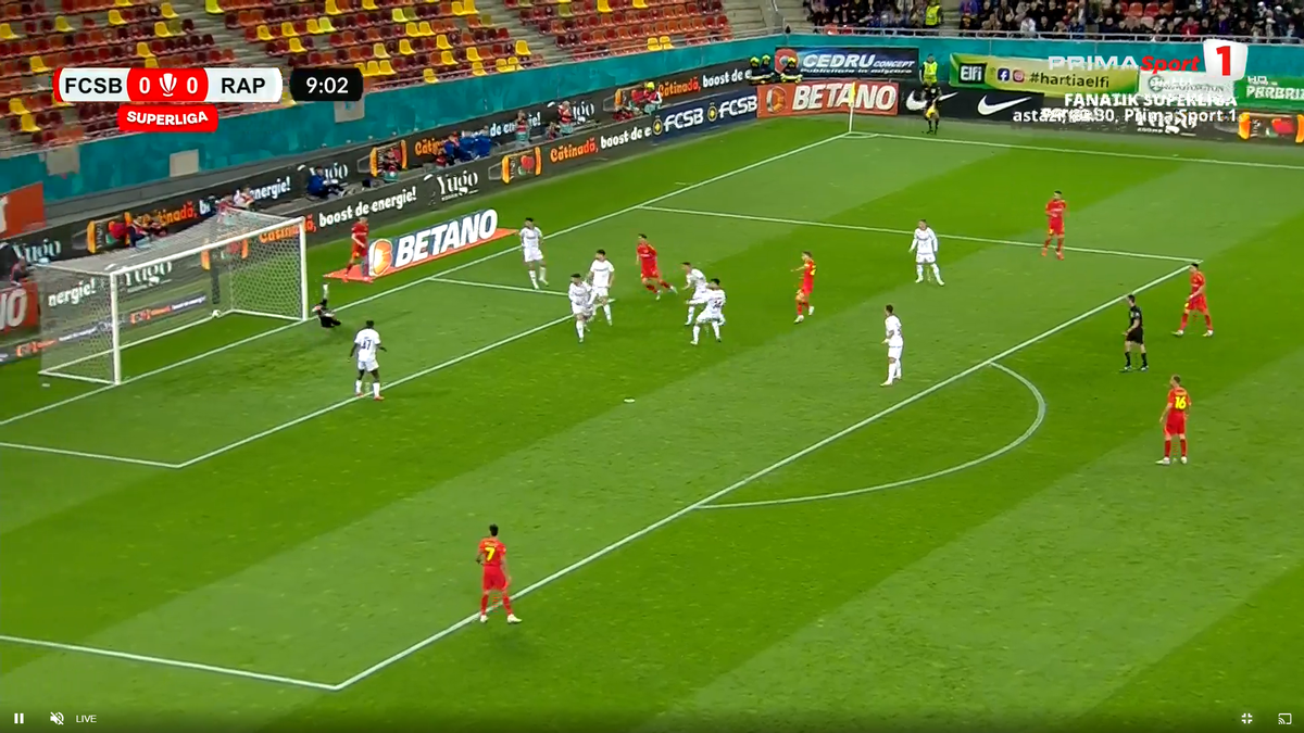3 goluri în 6 minute la FCSB - Rapid