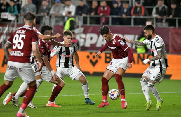 Vedeta Rapidului, subiect de glume: „N-ai voie! Cred că se gândea la interviul de după meci”