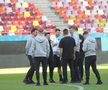 Imagini de la încălzire înainte de FCSB - CFR Cluj