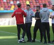 Imagini de la încălzire înainte de FCSB - CFR Cluj