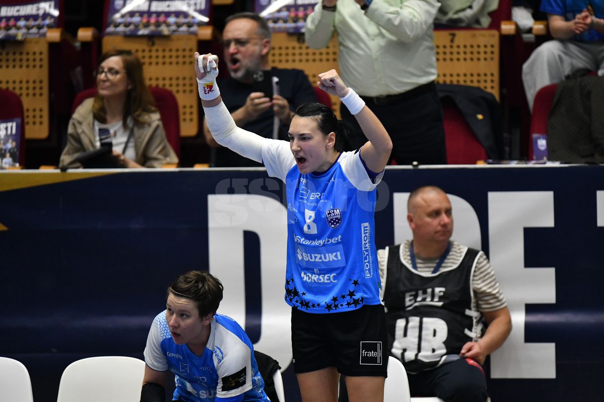 CSM București - Esbjerg, turul din sferturile Ligii Campionilor, foto: Cristi Preda