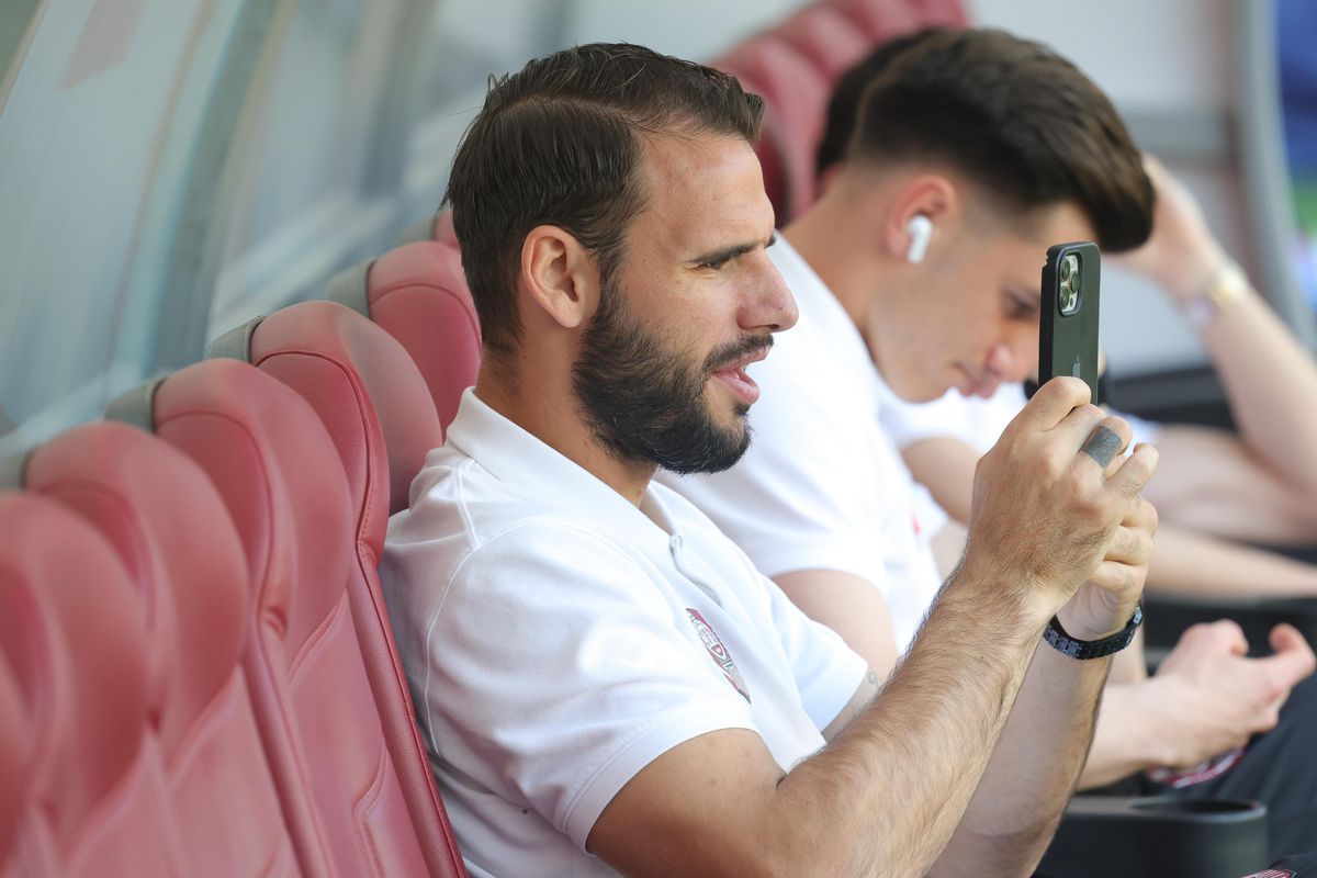 Imagini de la încălzire înainte de FCSB - CFR Cluj