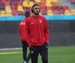 Imagini de la încălzire înainte de FCSB - CFR Cluj