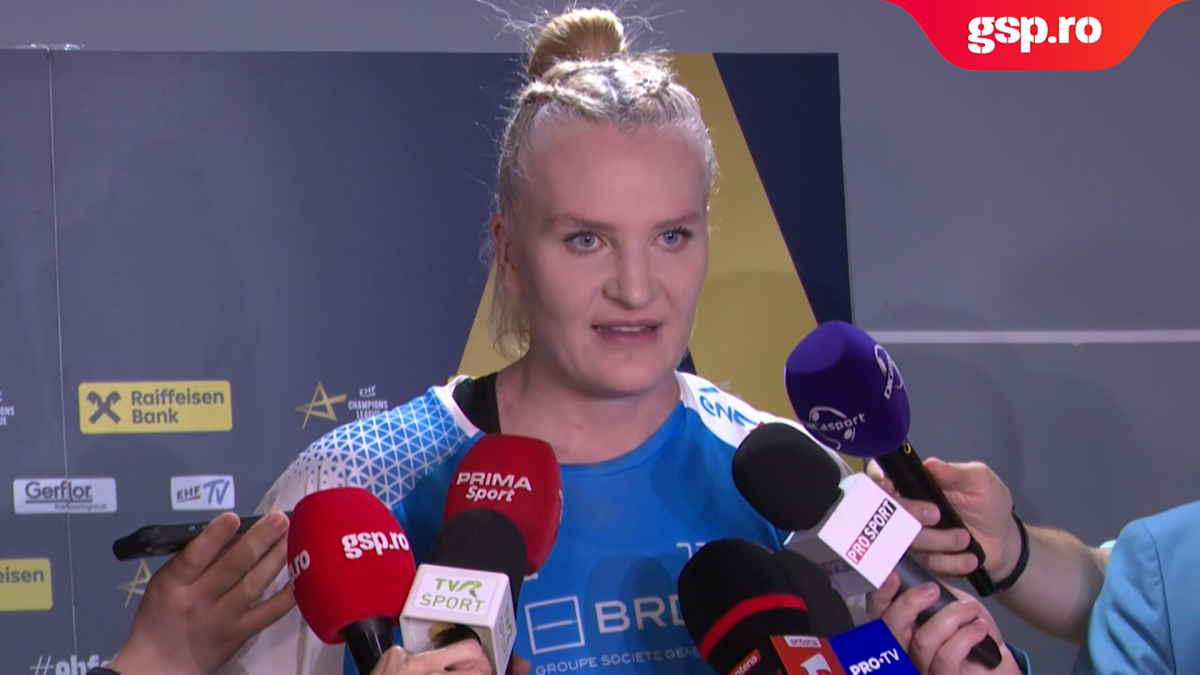 Crina Pintea, emoționată după primul pas făcut spre Final Four-ul Ligii Campionilor la handbal feminin: „Am avut pielea de găină tot meciul”