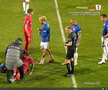 David Miculescu s-a accidentat în Farul - FCSB // FOTO: captură Prima Sport