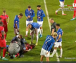 David Miculescu s-a accidentat în Farul - FCSB // FOTO: captură Prima Sport