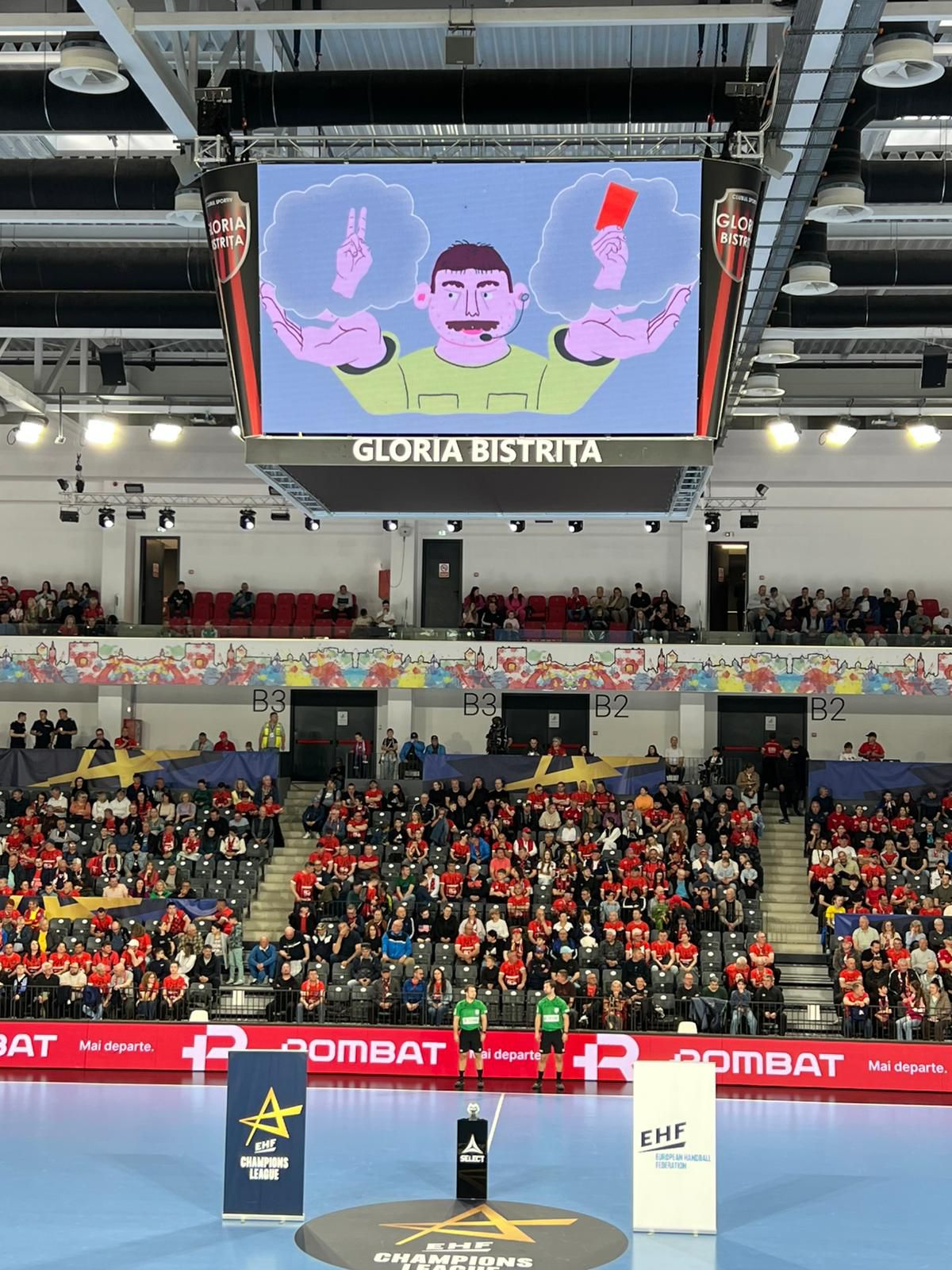 Video-uri educative în TeraPlast Arena din Bistrița