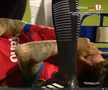 David Miculescu s-a accidentat în Farul - FCSB // FOTO: captură Prima Sport