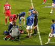 David Miculescu s-a accidentat în Farul - FCSB // FOTO: captură Prima Sport