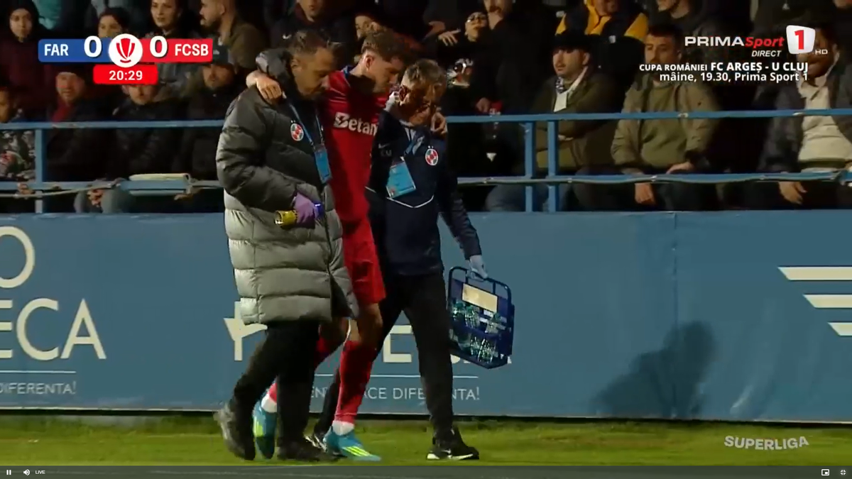Lovitură pentru FCSB! S-a accidentat și riscă să NU mai joace în acest sezon