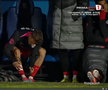 David Miculescu s-a accidentat în Farul - FCSB // FOTO: captură Prima Sport
