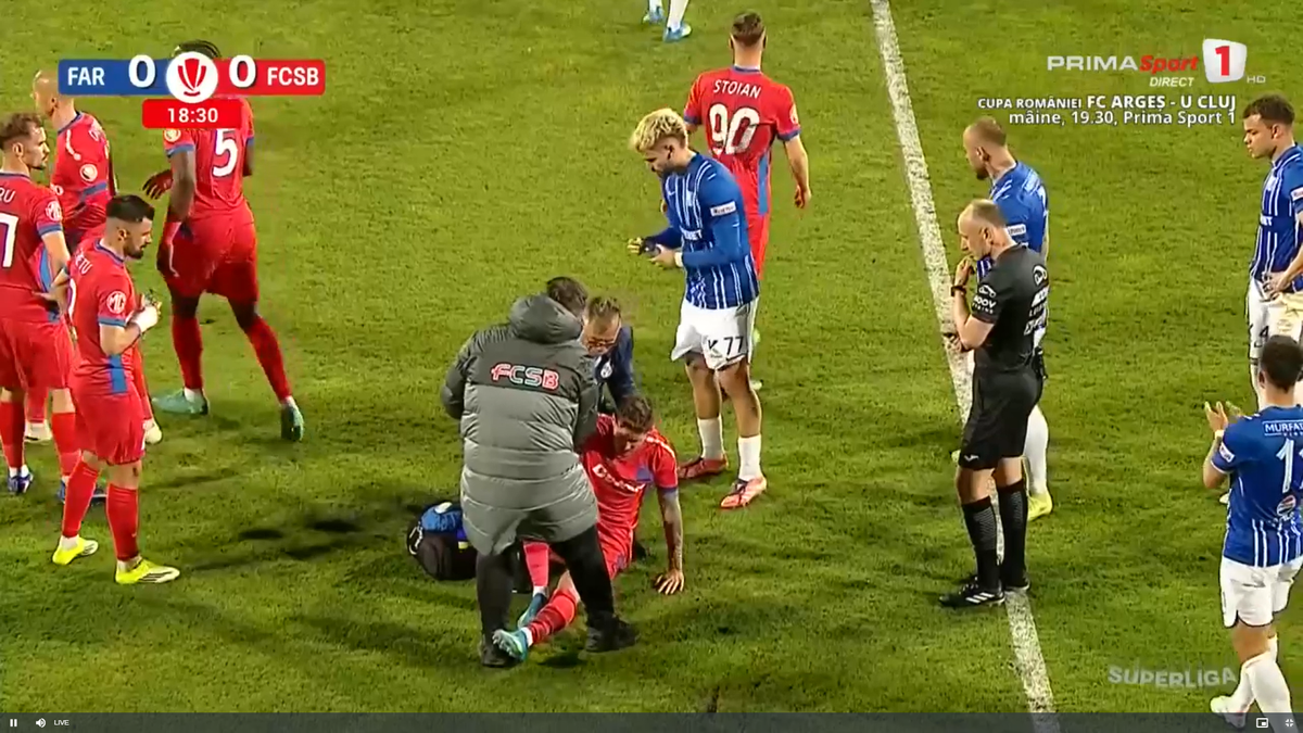 Lovitură pentru FCSB! S-a accidentat și riscă să NU mai joace în acest sezon